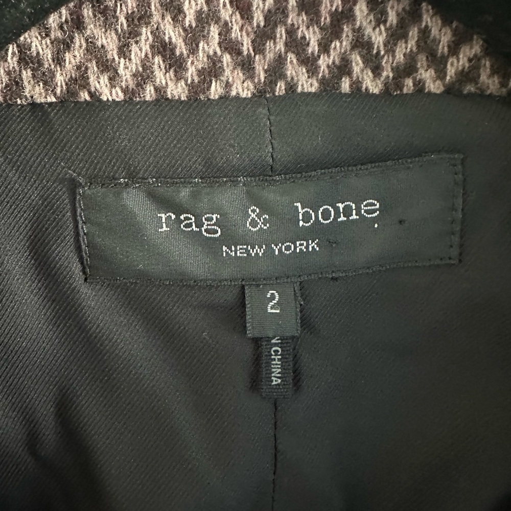 Rag & Bone Margot Plaid Blazer - EUC Size 2 - Picture 3 of 5